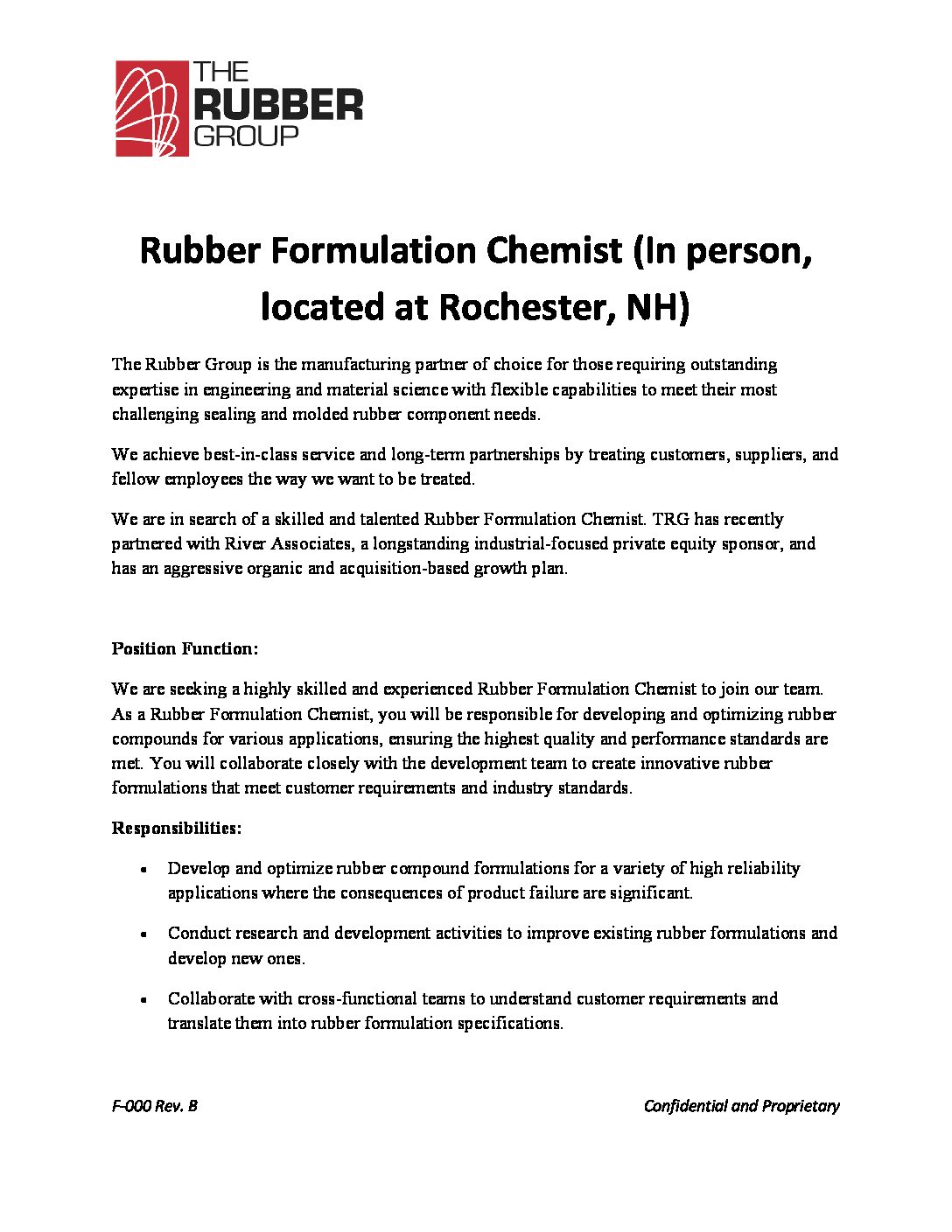 JDRubber Chemist The Rubber Group