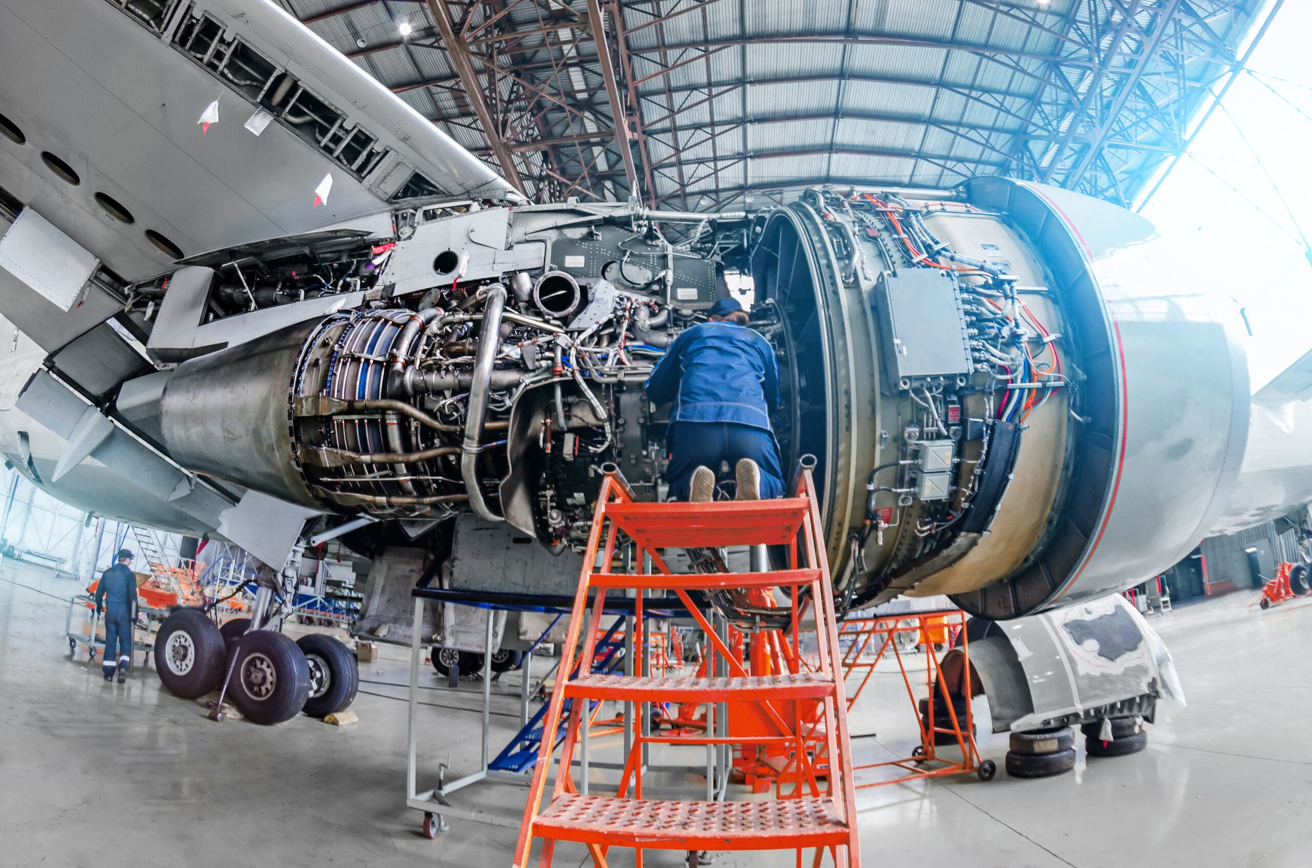 Airplane,Mechanic,Diagnose,Repairs,Jet,Engine,Through,Open,Hatch Airplane,Mechanic,Diagnose,Repairs,Jet,Engine,Through,Open,Hatch