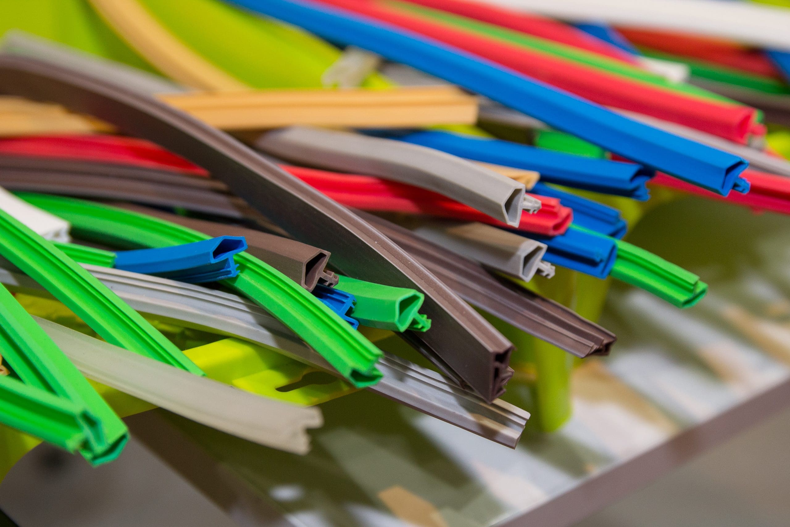 VarietyOfColoredExtrudedRubberProfilesealIndustry